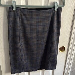 Liverpool Gray and Blue Pencil Skirt Knee-Length Work